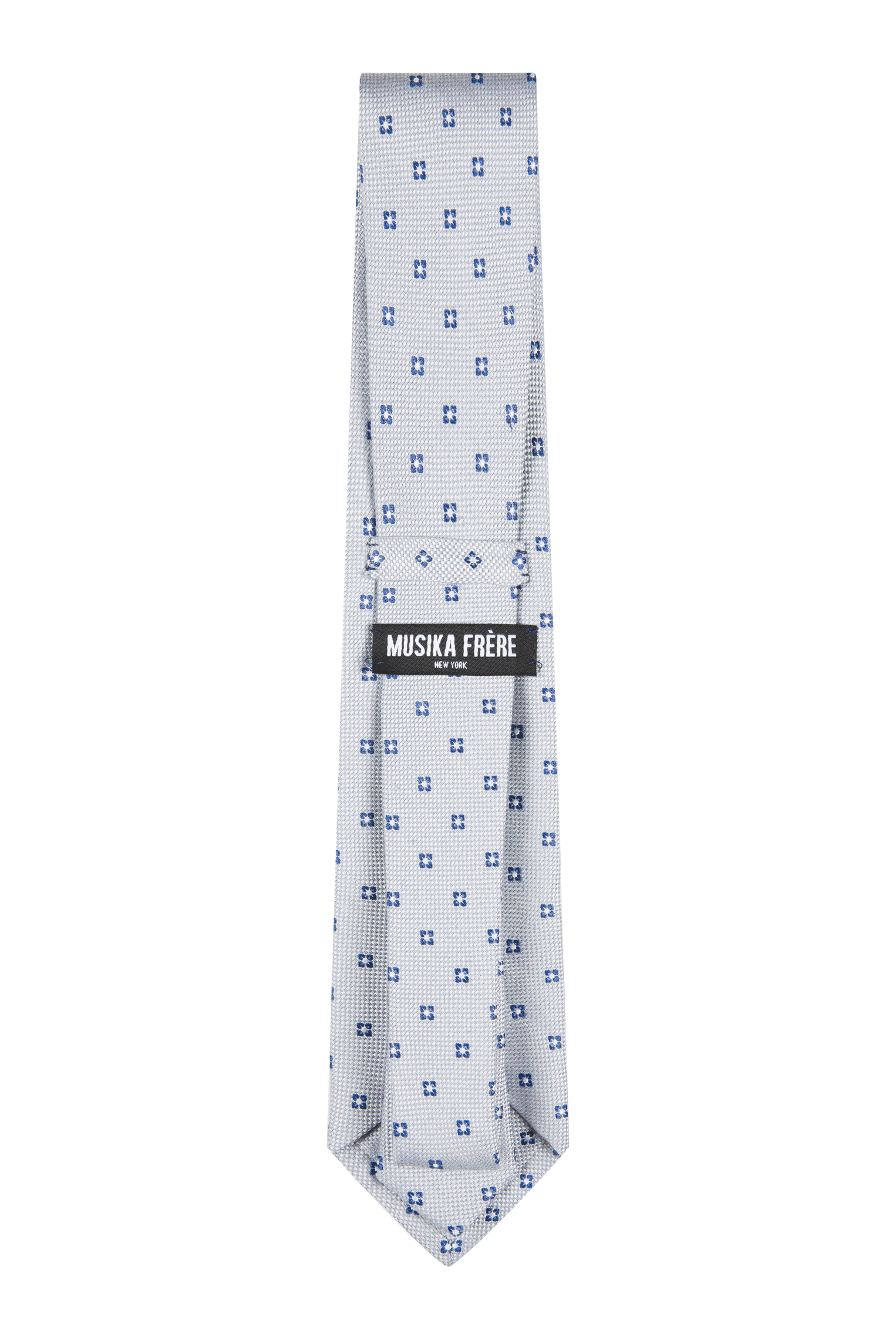 Light Grey Flower Tie