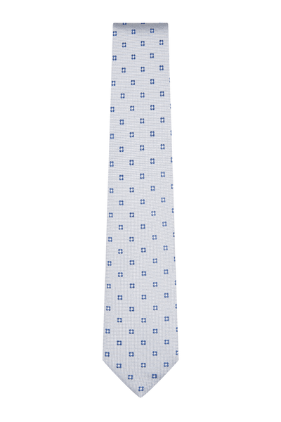 Light Grey Flower Tie